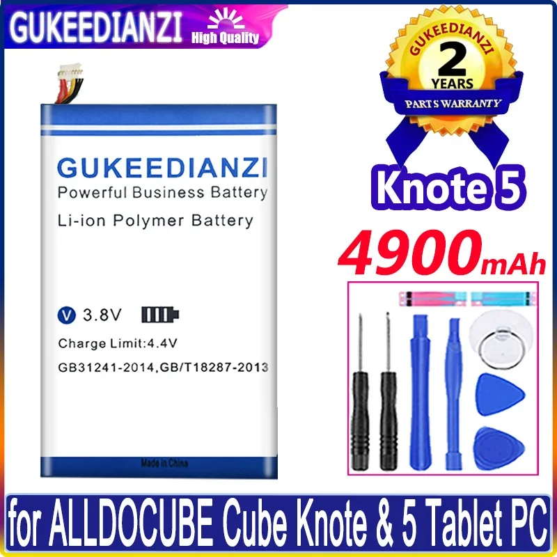

Knote5 4900mAh Battery For Kubi ALLDOCUBE Cube Knote & 5 Tablet PC Batteries + Free Tools