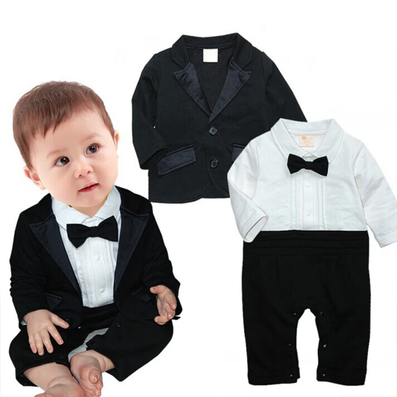 Spring Baby Boy Gentleman Romper Newborn Infant Long Sleeve Jumpsuit Birthday Wedding Formal Suit Baby Boss Outfits
Spring Baby Boy Gentleman Romper Newborn Infant Long Sleeve Jumpsuit Birthday Wedding Formal Suit Baby Boss Outfits