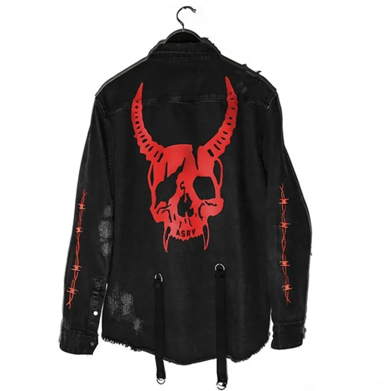 2023 Spring Utumn New Large Size Men's Black Jacket Tide Brand Cardigan Stand-Up Collar Washed Shirt Denim Coat Multi-Bag Top
2023 Spring Utumn New Large Size Men's Black Jacket Tide Brand Cardigan Stand-Up Collar Washed Shirt Denim Coat Multi-Bag Top