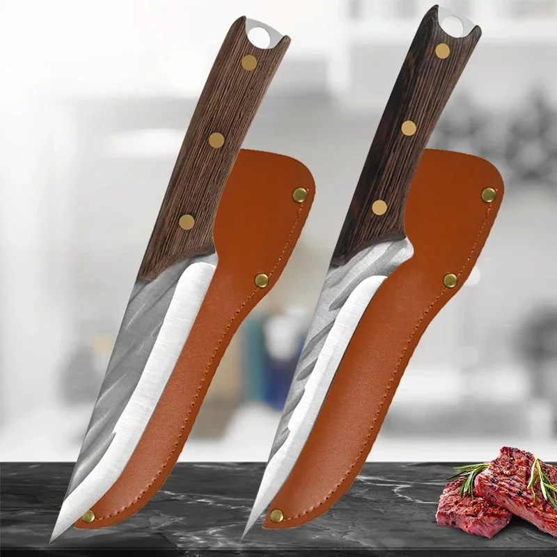 Handmade Forged Meat Cleaver Stainless Steel Boning Knife Camping Hunting Knives Butcher Knife Outdoor Barbecue knife Withcover
Handmade Forged Meat Cleaver Stainless Steel Boning Knife Camping Hunting Knives Butcher Knife Outdoor Barbecue knife Withcover