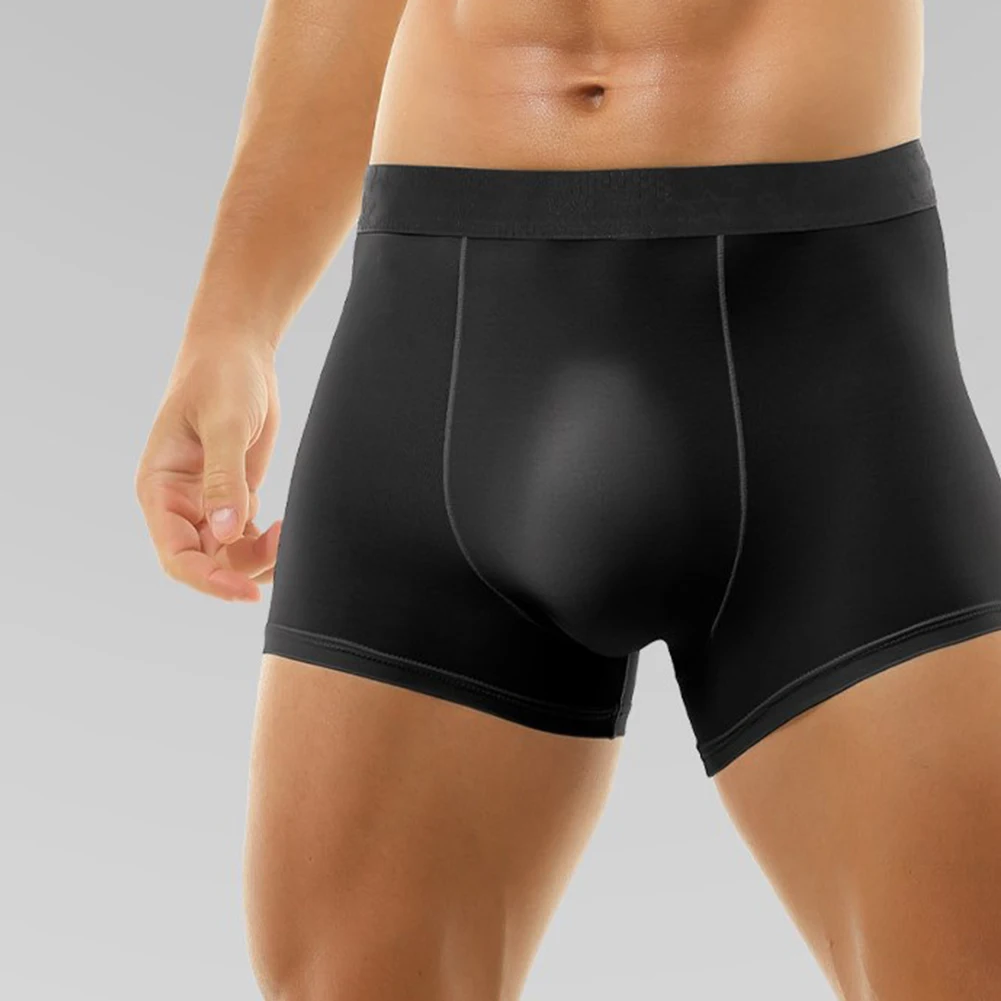 Seamless Men Ice Silk Smooth Underwear Shorts U Convex Pouch Boxer Briefs Shorts Elasticity Slips Boys Bulge Pouch Underpants
Seamless Men Ice Silk Smooth Underwear Shorts U Convex Pouch Boxer Briefs Shorts Elasticity Slips Boys Bulge Pouch Underpants