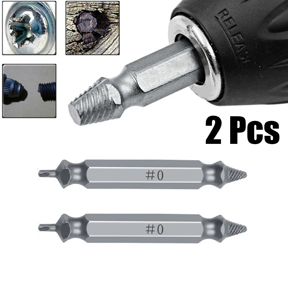 2pcs #0 Double Side Drill Out Damaged Screw Extractor Out Remover Handymen Broken Bolt Stud Removal Tool Kit
2pcs #0 Double Side Drill Out Damaged Screw Extractor Out Remover Handymen Broken Bolt Stud Removal Tool Kit