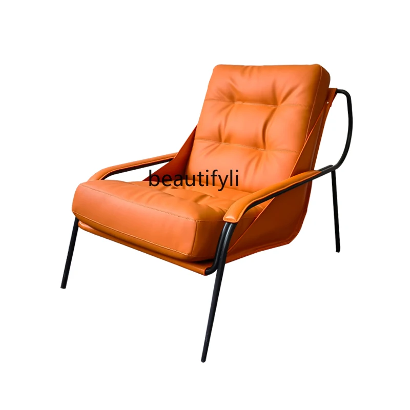 Designer Model down Single Leisure Recliner Minimalistic Model Room Hotel Club Lazy Leather Art Couch living room furniture
Designer Model down Single Leisure Recliner Minimalistic Model Room Hotel Club Lazy Leather Art Couch living room furniture