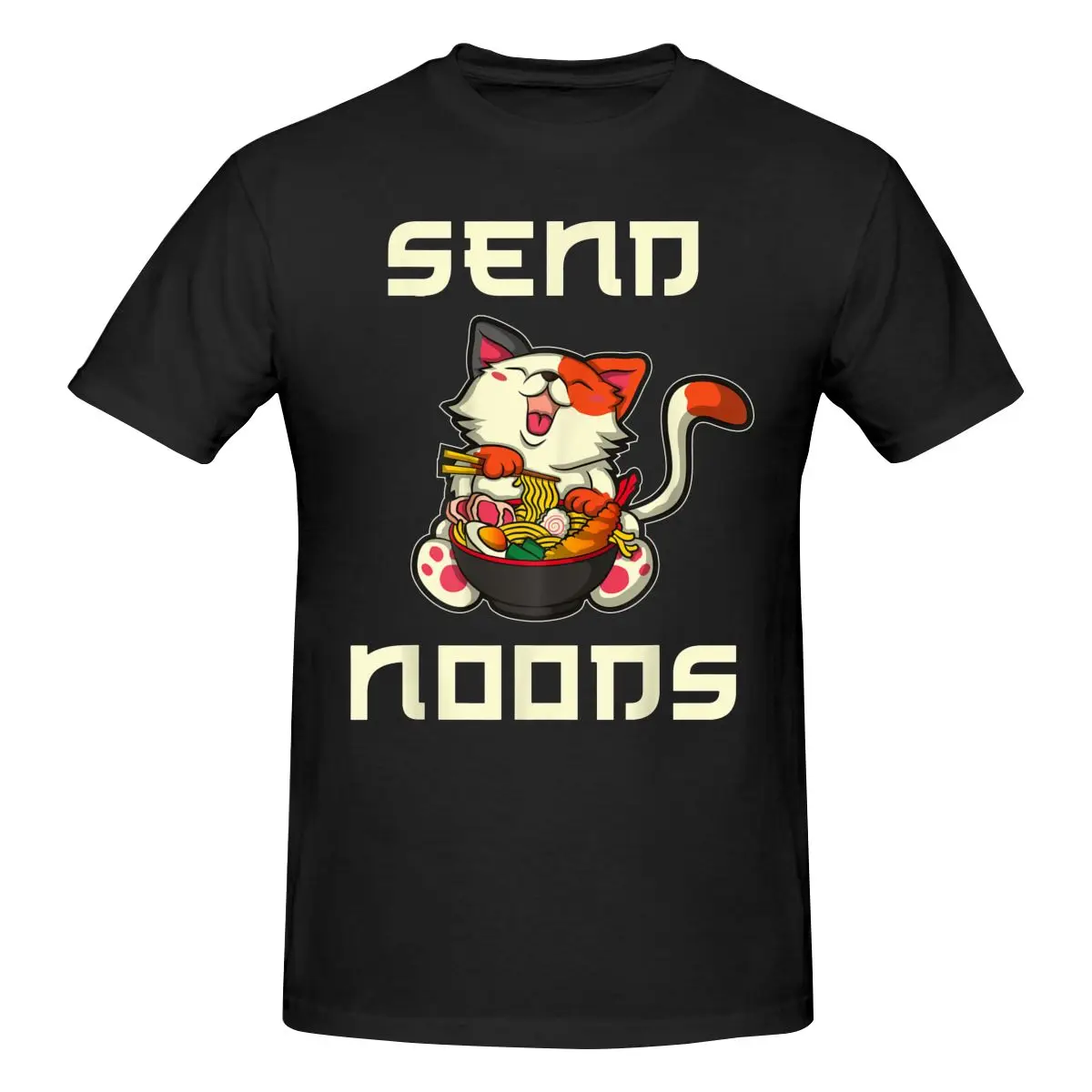 Kawaii Anime Cat Ramen Noodles Vintage T Shirt Cotton Short Sleeve Custom T Shirt Homme
Kawaii Anime Cat Ramen Noodles Vintage T Shirt Cotton Short Sleeve Custom T Shirt Homme