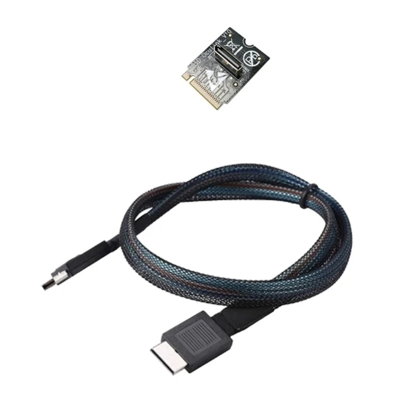 SFF-8611 Connector with M.2 to 8612 Adapter GPD Oculink Cable SFF-8611 to Oculink 8612 Cable Replacement for PC 594A
SFF-8611 Connector with M.2 to 8612 Adapter GPD Oculink Cable SFF-8611 to Oculink 8612 Cable Replacement for PC 594A