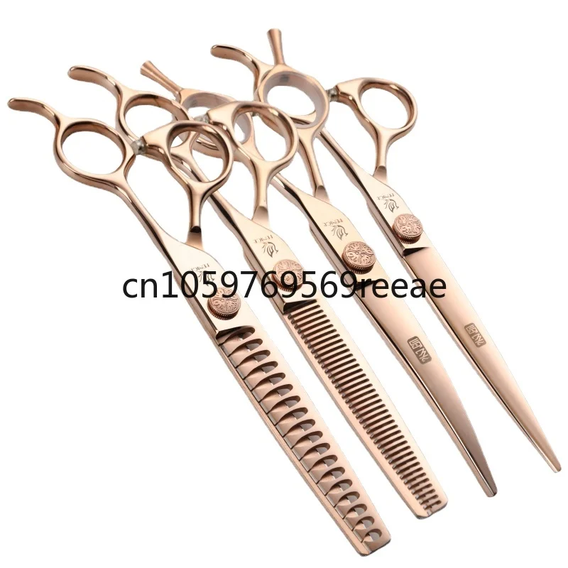 

Fenice JP440C Steel Pet Dogs Grooming Scissors Set Straight Curved Thinning Shear Scissors Pet Grooming Cleaning Products