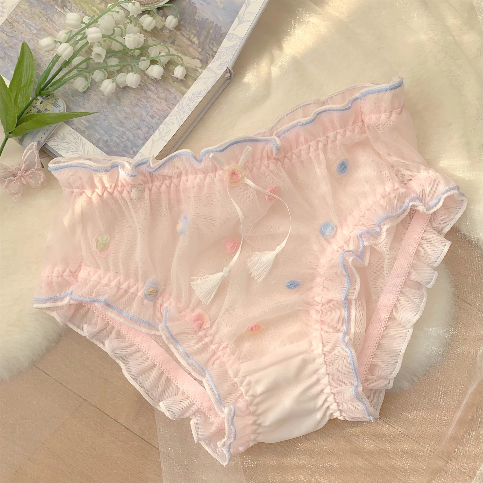 Girls Sweet Lingerie Women's Mesh Lace Women's Pure Cotton Underwear Women's 2024 New Sexy Pure Desire Lolita Panties
Girls Sweet Lingerie Women's Mesh Lace Women's Pure Cotton Underwear Women's 2024 New Sexy Pure Desire Lolita Panties