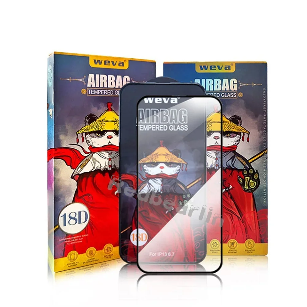 18d Airbag Silicone Edge Anti Broken Anti Shock Tempered Glass Screen Protector For Iphone 12 13 14 15 Pro Max 11 X XR XS Max
18d Airbag Silicone Edge Anti Broken Anti Shock Tempered Glass Screen Protector For Iphone 12 13 14 15 Pro Max 11 X XR XS Max