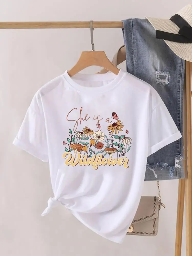 Letter Butterfly Lovely Trend Short Sleeve Print Fashion Graphic T-shirt Women Top Lady Female Shirt Tee O-neck Clothing Clothes
Letter Butterfly Lovely Trend Short Sleeve Print Fashion Graphic T-shirt Women Top Lady Female Shirt Tee O-neck Clothing Clothes