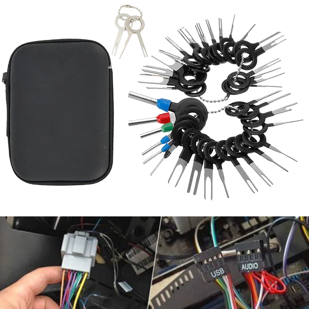 41pcs Universal Car Terminal Removal Tool Electrical Wire Plug Connector Pin Extractor Boxed Car Repair Tool With Box
41pcs Universal Car Terminal Removal Tool Electrical Wire Plug Connector Pin Extractor Boxed Car Repair Tool With Box