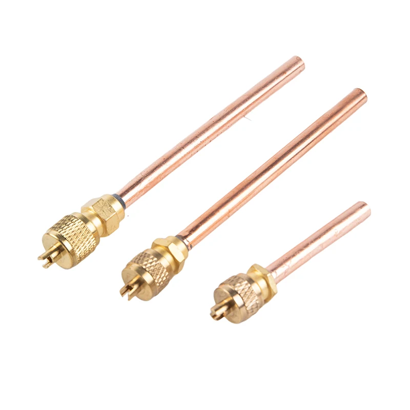 Refrigerant Filling Access Check Valve 6mm OD Copper Tube Air Conditioner Refrigerator Accessories Valves Filling Parts 
Refrigerant Filling Access Check Valve 6mm OD Copper Tube Air Conditioner Refrigerator Accessories Valves Filling Parts