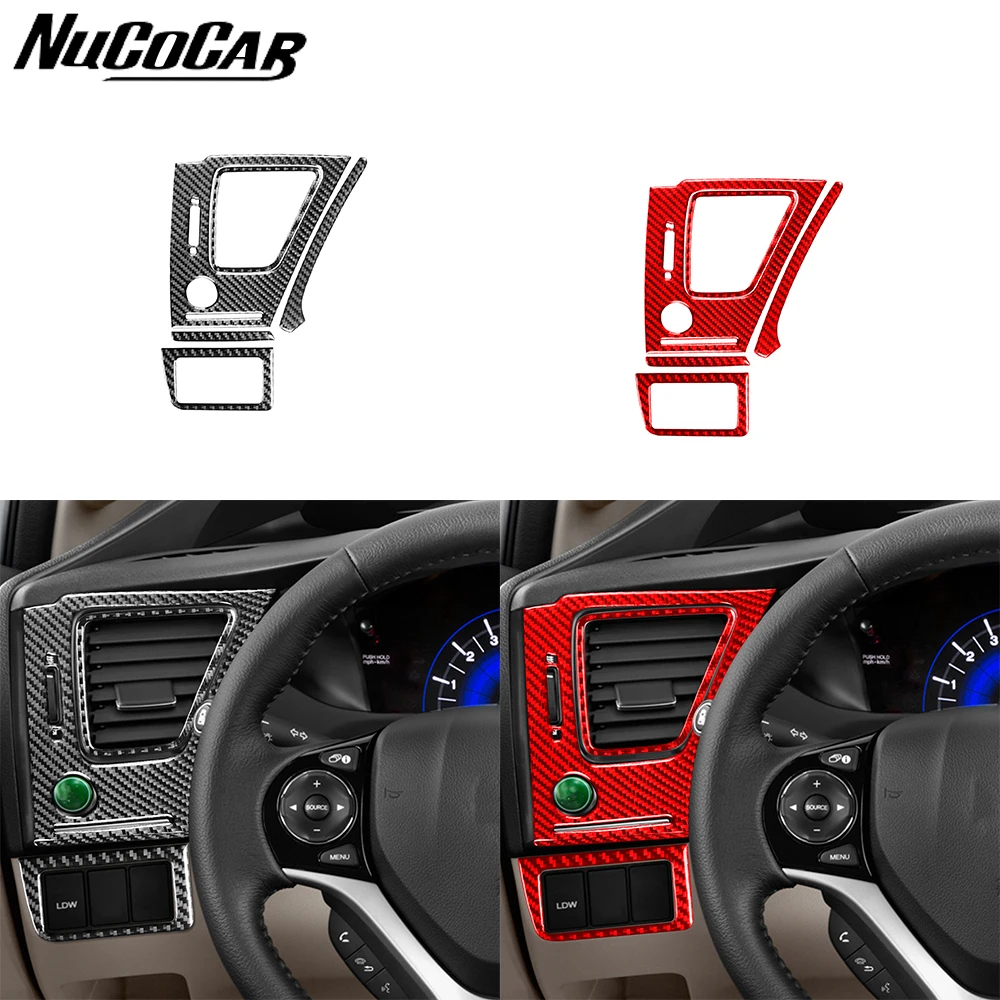 For Honda 9th Civic Coupe Sedan 2013-15 Carbon Fiber Dashboard Left Side Air Outlet Panel Suit Car Interior Accessories Sticker
For Honda 9th Civic Coupe Sedan 2013-15 Carbon Fiber Dashboard Left Side Air Outlet Panel Suit Car Interior Accessories Sticker