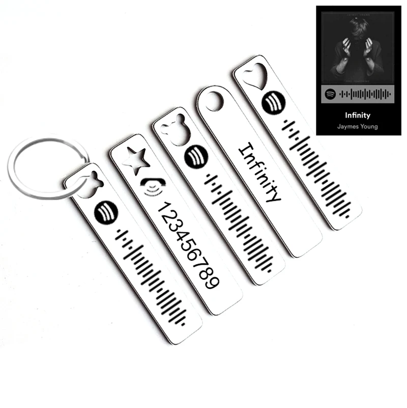Custom Spotify Keychain for Women Men Personalized Music Scan Code Keyring Phone Number Car Keyholder Stainless Steel Jewelry
Custom Spotify Keychain for Women Men Personalized Music Scan Code Keyring Phone Number Car Keyholder Stainless Steel Jewelry