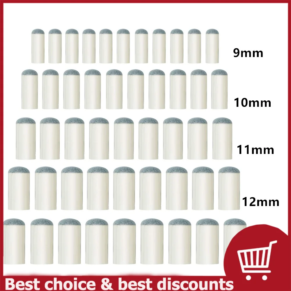 50pcs Plastic Grey Cue 9/10/11/12/13mm Billiards Cue Tips Pool Cue Stick Billiard Snooker Accessories
50pcs Plastic Grey Cue 9/10/11/12/13mm Billiards Cue Tips Pool Cue Stick Billiard Snooker Accessories