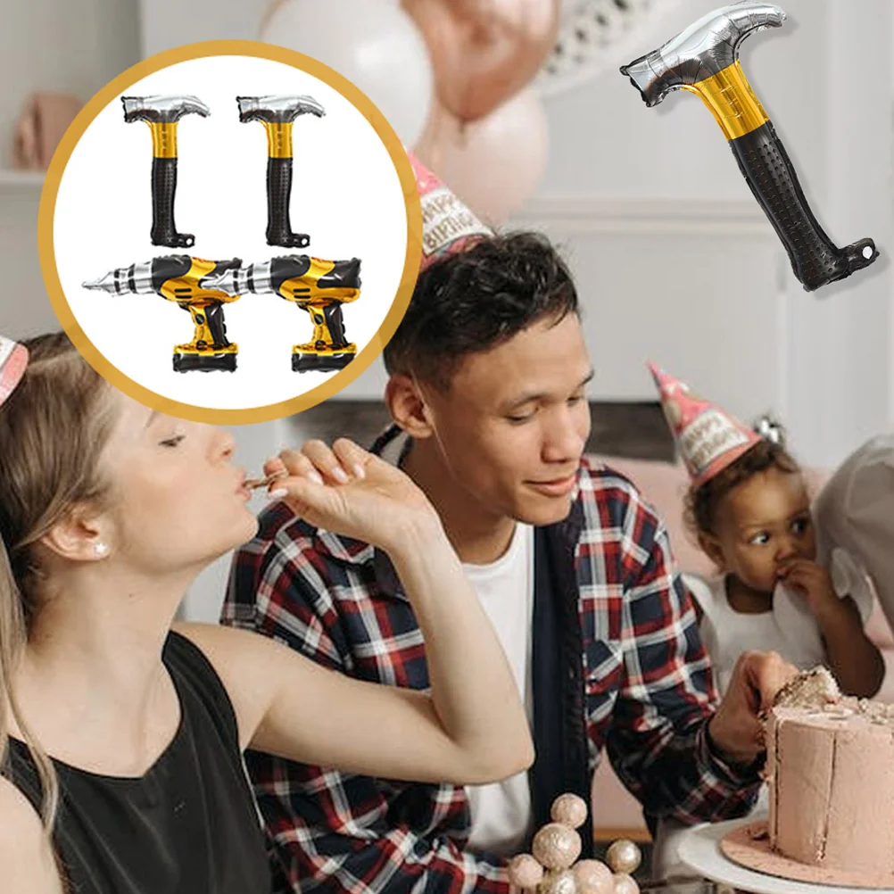 Hammer Balloons Drill Balloon Inflatable Tools Electric Screwdriver Birthday Construction Party Decoration
Hammer Balloons Drill Balloon Inflatable Tools Electric Screwdriver Birthday Construction Party Decoration