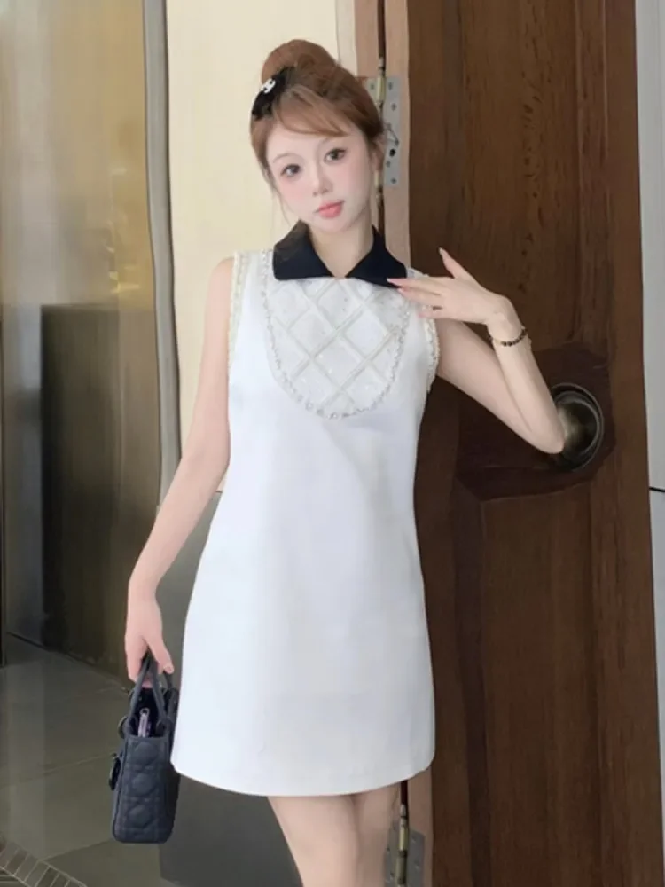 High Street French Luxury Diamonds Summer Dress For Women 2023 New Korean Elegant Fashion Mini Party Dress Robes Vestidos
High Street French Luxury Diamonds Summer Dress For Women 2023 New Korean Elegant Fashion Mini Party Dress Robes Vestidos