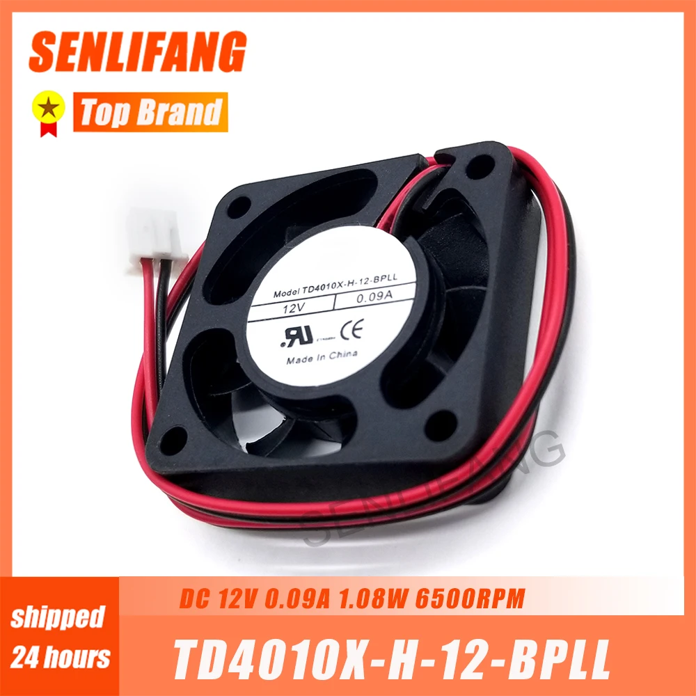 New TD4010X-H-12-BPLL DC12V 0.09A 1.08W 4010 4CM 40*40*10mm 2 Wires Cooling Fan New TD4010X-H-12-BPLL DC12V 0.09A 1.08W 4010 4CM 40*40*10mm 2 Wires Cooling Fan