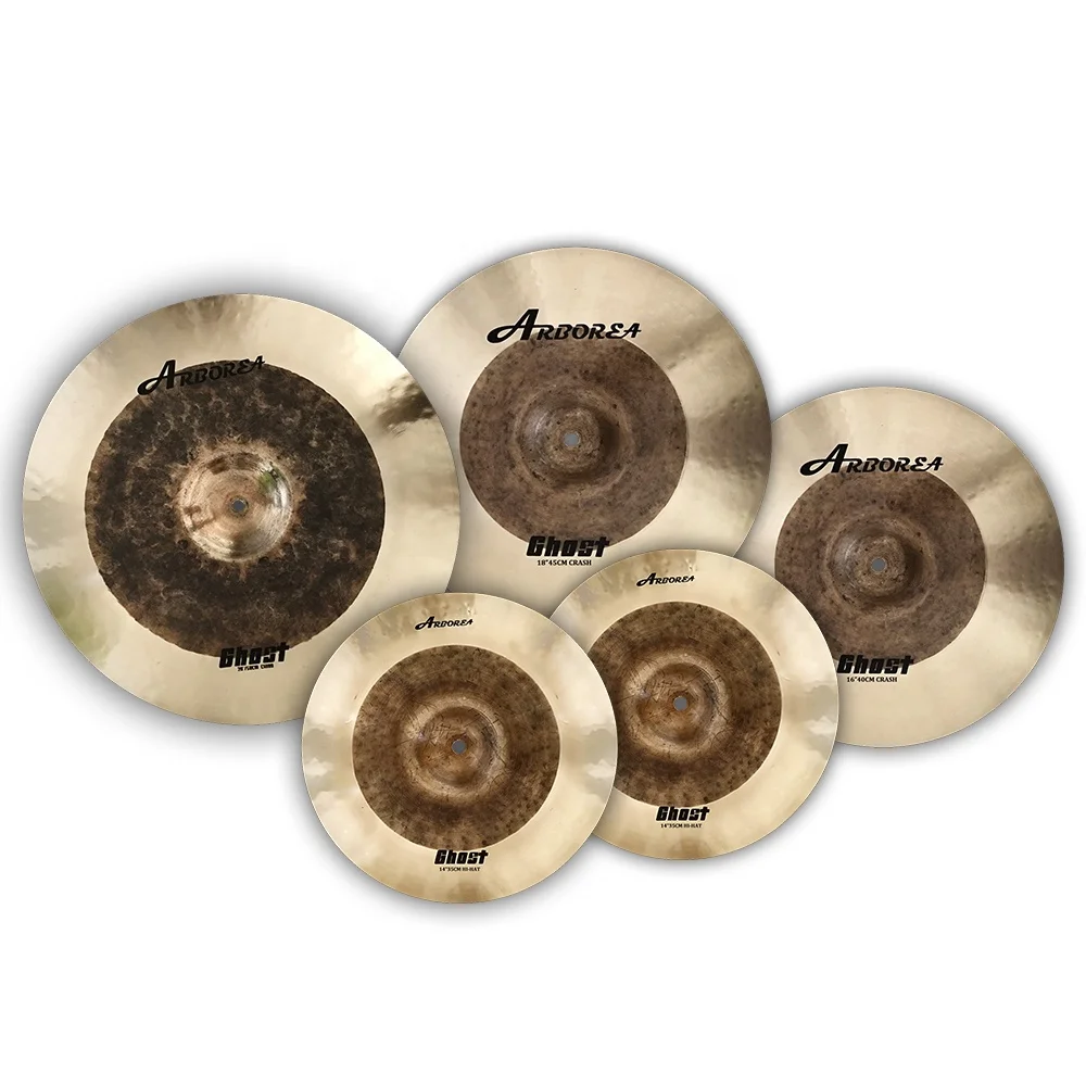ARBOREA B 20 Ghost Series Cymbal Set 14"Hi-hat+16"Crash+20"Medium Ride+Cymbal Bag by Hand
ARBOREA B 20 Ghost Series Cymbal Set 14"Hi-hat+16"Crash+20"Medium Ride+Cymbal Bag by Hand