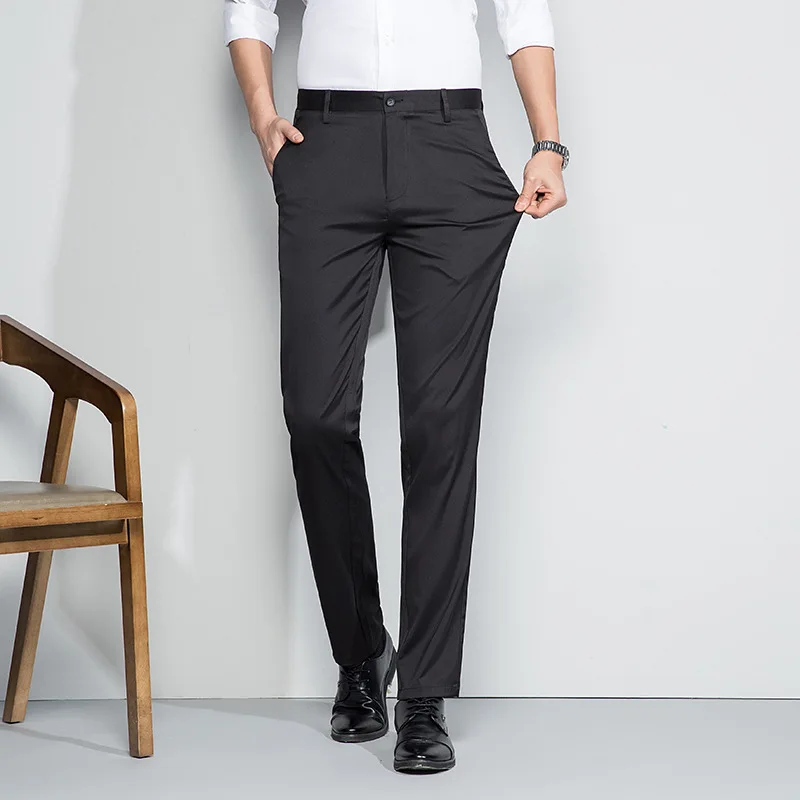 Spring And Summer New Mulberry Silk Men's Casual Pants Slim Fit Trousers Non-iron Straight Fashion Pants
Spring And Summer New Mulberry Silk Men's Casual Pants Slim Fit Trousers Non-iron Straight Fashion Pants