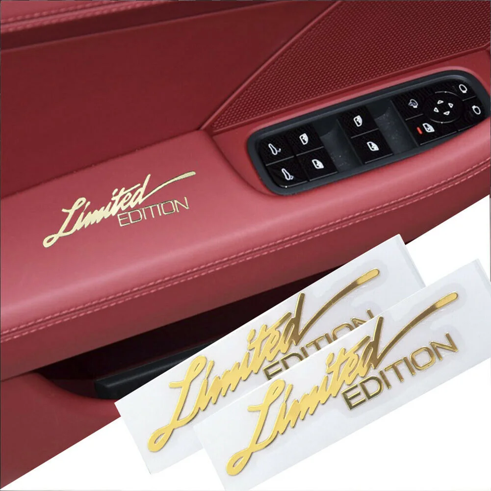 2pcs 3D Metal Limited Edition Logo Car Side Fender Rear Trunk Emblem Badge Metal Sticker Decals Car Decoration Accessories
2pcs 3D Metal Limited Edition Logo Car Side Fender Rear Trunk Emblem Badge Metal Sticker Decals Car Decoration Accessories