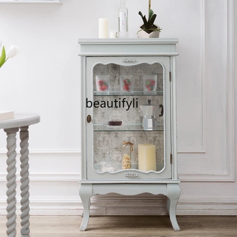 zqChest of Drawers Bedroom Living Room Dining Side Cabinet Gray Complete Storage Cabinet Glass Display B & B Side Cabinet
zqChest of Drawers Bedroom Living Room Dining Side Cabinet Gray Complete Storage Cabinet Glass Display B & B Side Cabinet