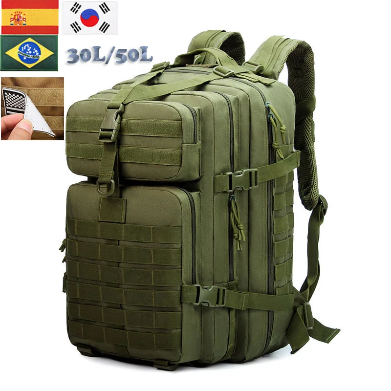 50L/30L Camping Hiking Backpack Men Military Tactical Backpack 3P Attack Bag Multifunctional Trekking Hunting Fishing Knapsack
50L/30L Camping Hiking Backpack Men Military Tactical Backpack 3P Attack Bag Multifunctional Trekking Hunting Fishing Knapsack