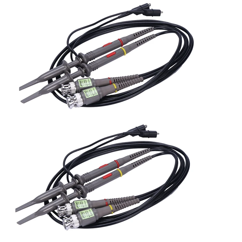 

New 4 Pack P6100 100 Mhz Oscilloscope Probe 10:1 And 1:1 Switchable For Rigol Atten Owon Siglent