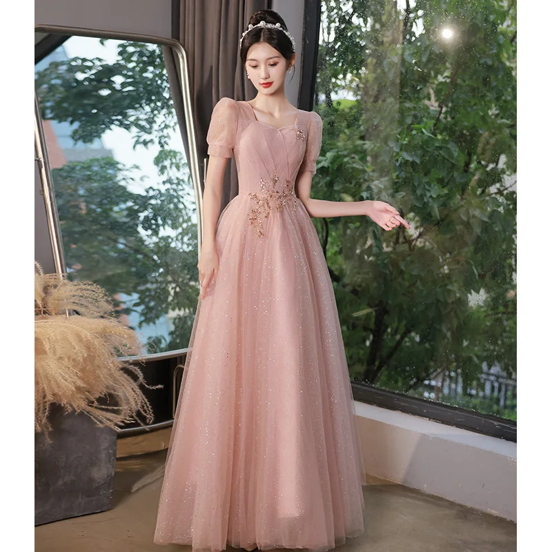 Elegant Pink Sequins Evening Dresses Long A Line Tulle Prom Dress Formal Princess Party Gowns
Elegant Pink Sequins Evening Dresses Long A Line Tulle Prom Dress Formal Princess Party Gowns