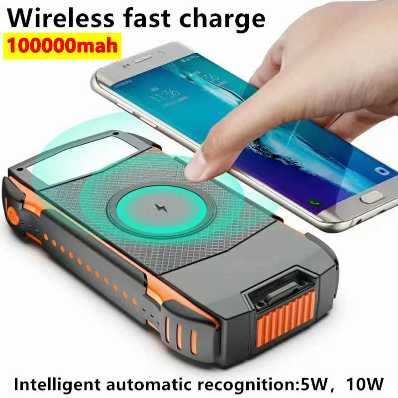 New upgraded version of solar wireless power bank 104000mah100000mahfast charging mobile power supply forHuawei Oppo Xiaomi ViVo
New upgraded version of solar wireless power bank 104000mah100000mahfast charging mobile power supply forHuawei Oppo Xiaomi ViVo