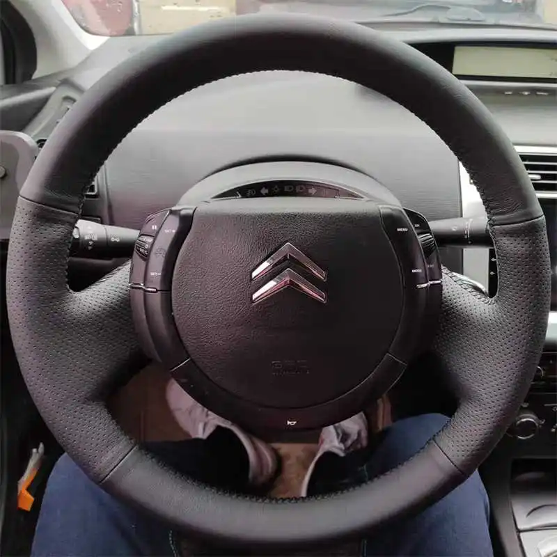 For Citroen Triumph Old C4 C-quatre 2007 Hand-stitched non-slip Leather Car Steering Wheel Cover
For Citroen Triumph Old C4 C-quatre 2007 Hand-stitched non-slip Leather Car Steering Wheel Cover