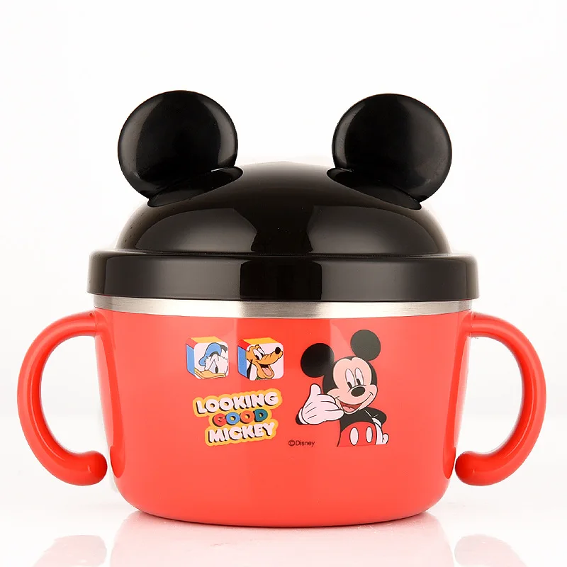 Disney children's tableware stainless steel covered rice box baby bowl student cute double handle creative eating bowl
Disney children's tableware stainless steel covered rice box baby bowl student cute double handle creative eating bowl