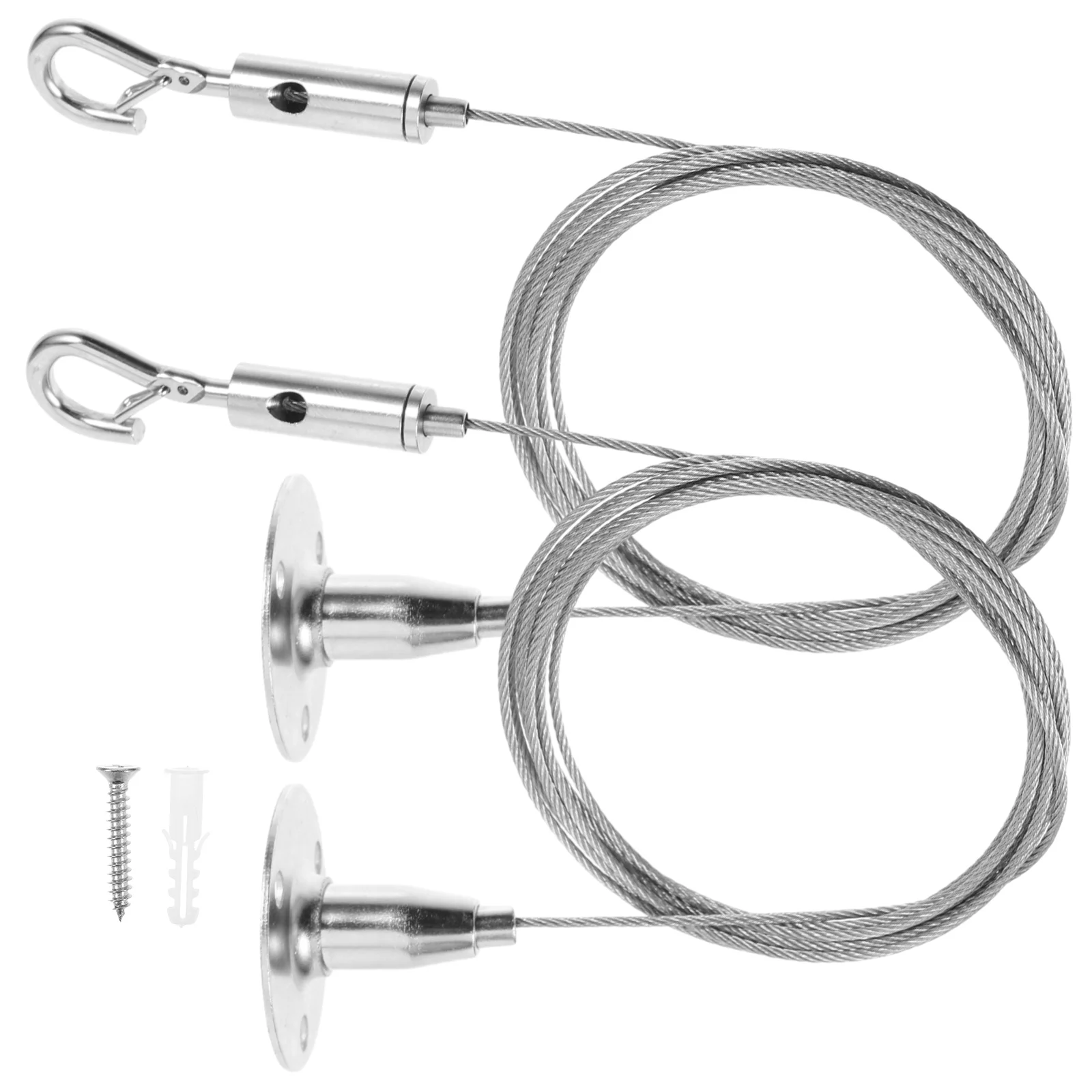 2 Pcs Lighting Picture Hanging Device Painting Kit Wire Hooks for Pictures Photo Frame Rail Hangers Stainless Steel Cord
2 Pcs Lighting Picture Hanging Device Painting Kit Wire Hooks for Pictures Photo Frame Rail Hangers Stainless Steel Cord