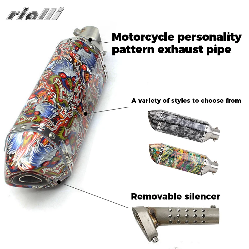 51mm Universal Motorcycle Exhaust Silencer DB Killer Muffler Modified Exhaust Pipe For AK R25 NK250 Sticker Z900 NMAX GTS300
51mm Universal Motorcycle Exhaust Silencer DB Killer Muffler Modified Exhaust Pipe For AK R25 NK250 Sticker Z900 NMAX GTS300