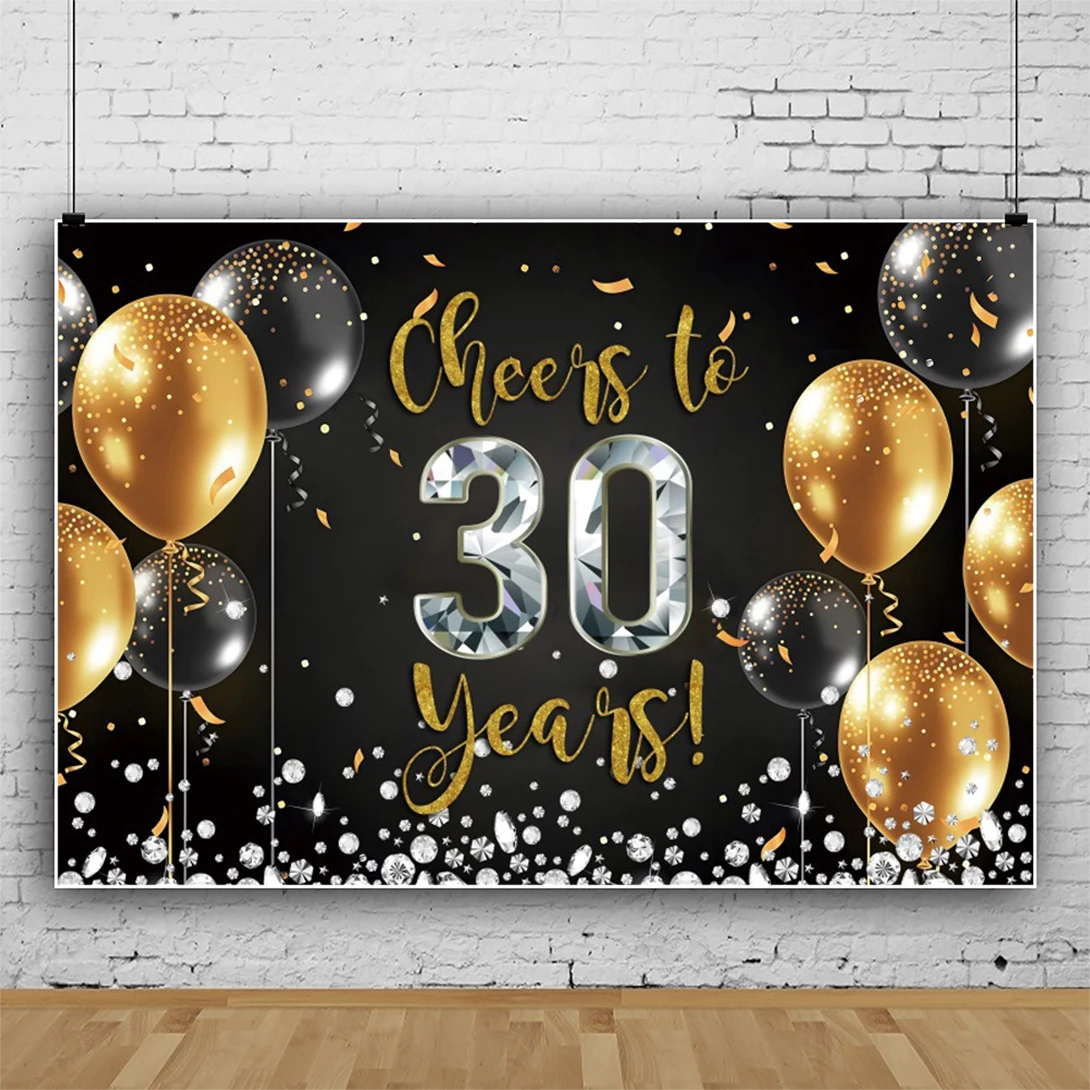 Adult 30th Birthday Decoration Photography Backdrop Balloon Diamonds Spots Party Photographic Background Photocall Photo Studio
Adult 30th Birthday Decoration Photography Backdrop Balloon Diamonds Spots Party Photographic Background Photocall Photo Studio