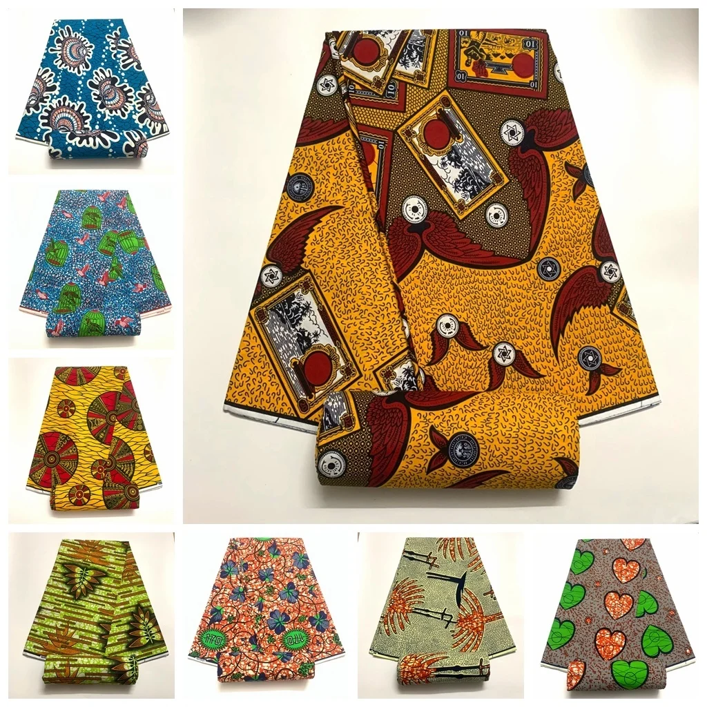 ankara fabric african real wax print 100% cotton sewing material for dress 2023 high quality wax tissu africain coton 6yard
ankara fabric african real wax print 100% cotton sewing material for dress 2023 high quality wax tissu africain coton 6yard