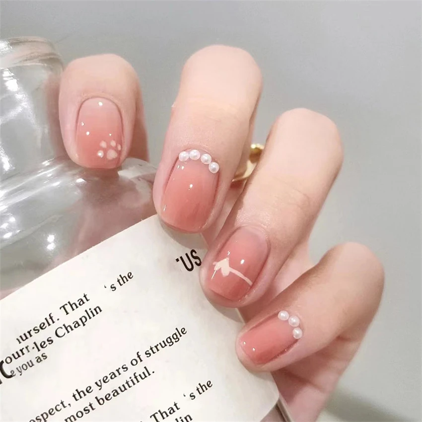 24Pcs/Set Pearl Drilling Square Wearing False Nails Repeated Use Press on Nail Tips Gradient Color Halo Explosion Fake Nails Art
24Pcs/Set Pearl Drilling Square Wearing False Nails Repeated Use Press on Nail Tips Gradient Color Halo Explosion Fake Nails Art