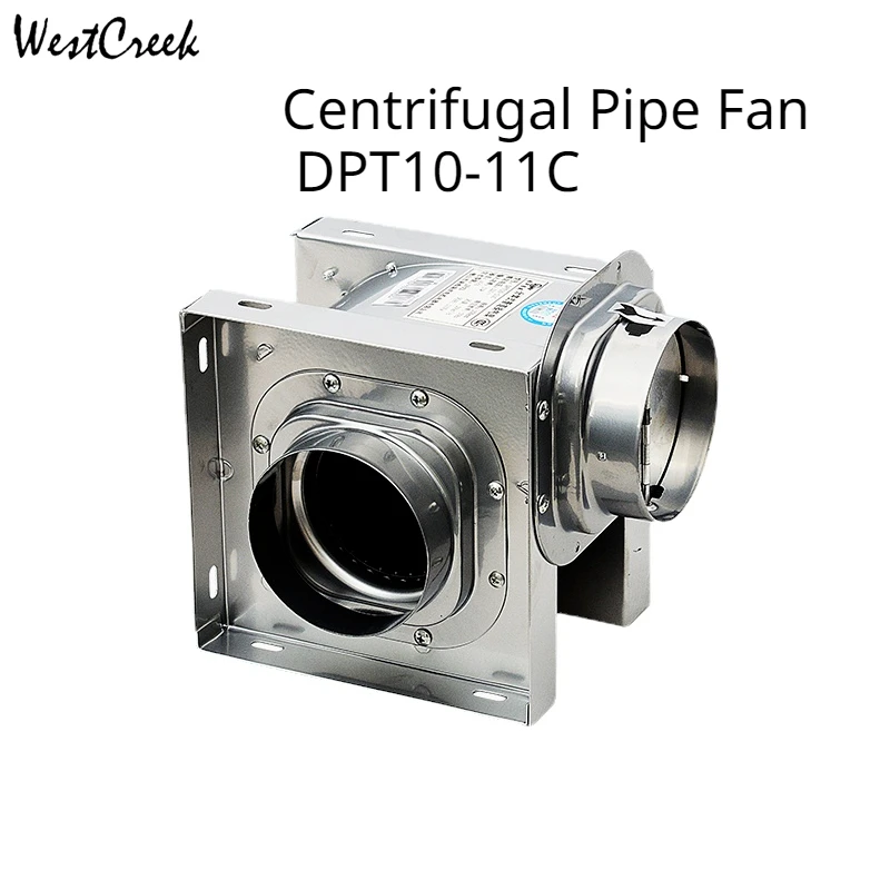 

DPT10-11C 220V Small Household Silent Split Stainless Steel Centrifugal Pipe Fan Powerful Exhaust Fan Exhaust Fan Ventilator