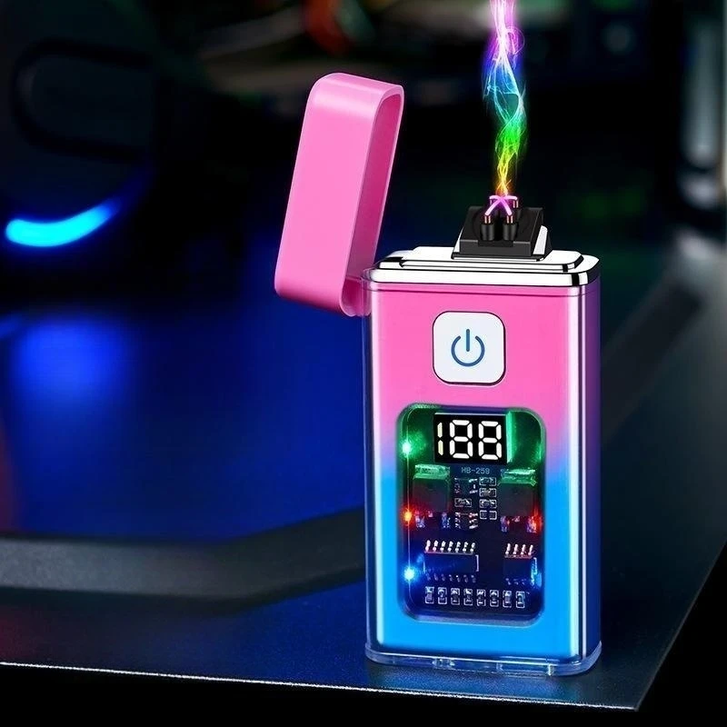 Type-C Rechargeable Transparent Shell Double Arc Lighter Outdoor Portable Windproof Led Transparent Shell Cigarette Lighter
Type-C Rechargeable Transparent Shell Double Arc Lighter Outdoor Portable Windproof Led Transparent Shell Cigarette Lighter