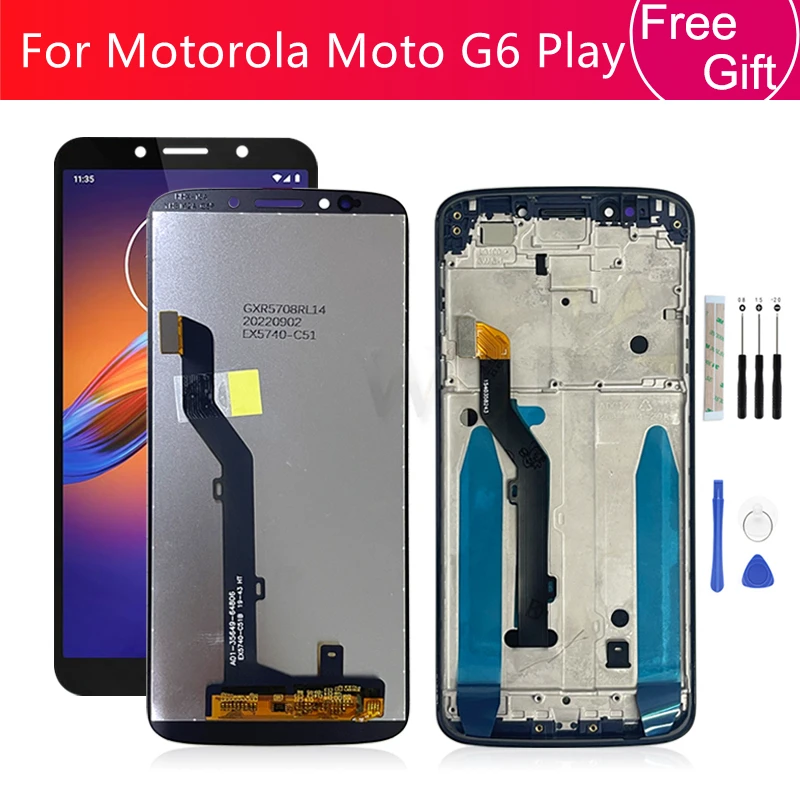 ЖК-дисплей для Motorola Moto G6 Play с сенсорным экраном и дигитайзером в сборе, детали для замены и ремонта экрана 5,5 дюйма
ЖК-дисплей для Motorola Moto G6 Play с сенсорным экраном и дигитайзером в сборе, детали для замены и ремонта экрана 5,5 дюйма