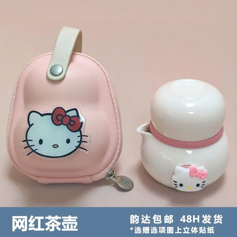 Anime Kawaii Sanrio Hello Kitty Kuromi Cinnamoroll Pachacco Creative New Teapot Set Cute Mini Portable Tea Bag Gift for Girls
Anime Kawaii Sanrio Hello Kitty Kuromi Cinnamoroll Pachacco Creative New Teapot Set Cute Mini Portable Tea Bag Gift for Girls