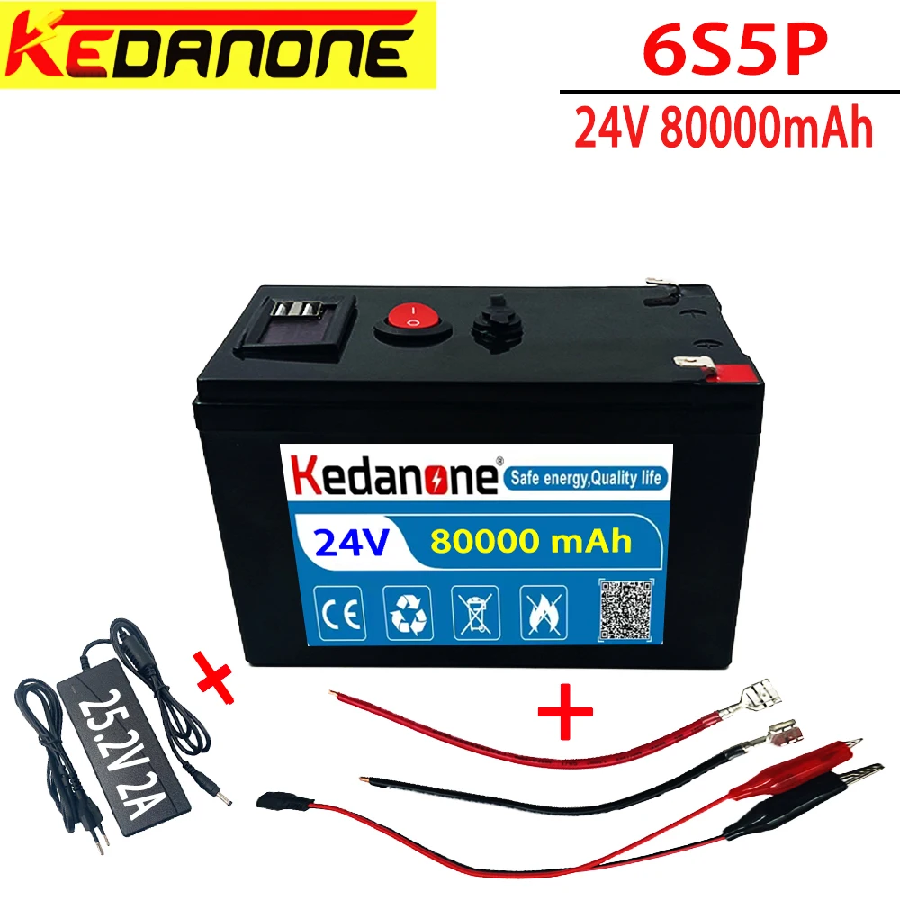 Комплект литиевых аккумуляторов 24 В 6S5P 80 Ач 18650 Ач 25,2 Ач, перезаряжаемая батарея для зарядного устройства для электромобиля на солнечной энергии +
Комплект литиевых аккумуляторов 24 В 6S5P 80 Ач 18650 Ач 25,2 Ач, перезаряжаемая батарея для зарядного устройства для электромобиля на солнечной энергии +