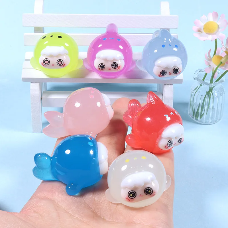 10pcs Kawaii 3D Luminous Fish Crafts Resin Cabochon Cartoon Figurine Flatback Embellishments DIY Jewelry Craft Accesory Charms
10pcs Kawaii 3D Luminous Fish Crafts Resin Cabochon Cartoon Figurine Flatback Embellishments DIY Jewelry Craft Accesory Charms