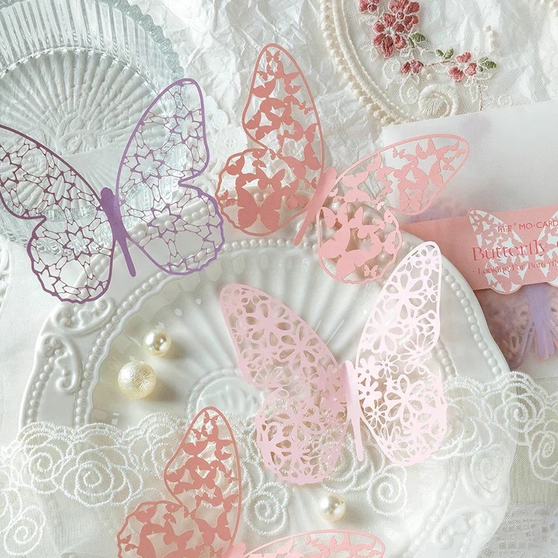 6Pcs Pack Butterfly Material Paper Hollow Decorative Paper Journal hand account Base Loose Leaf Scrapbooking Planner 12CM NEW
6Pcs Pack Butterfly Material Paper Hollow Decorative Paper Journal hand account Base Loose Leaf Scrapbooking Planner 12CM NEW