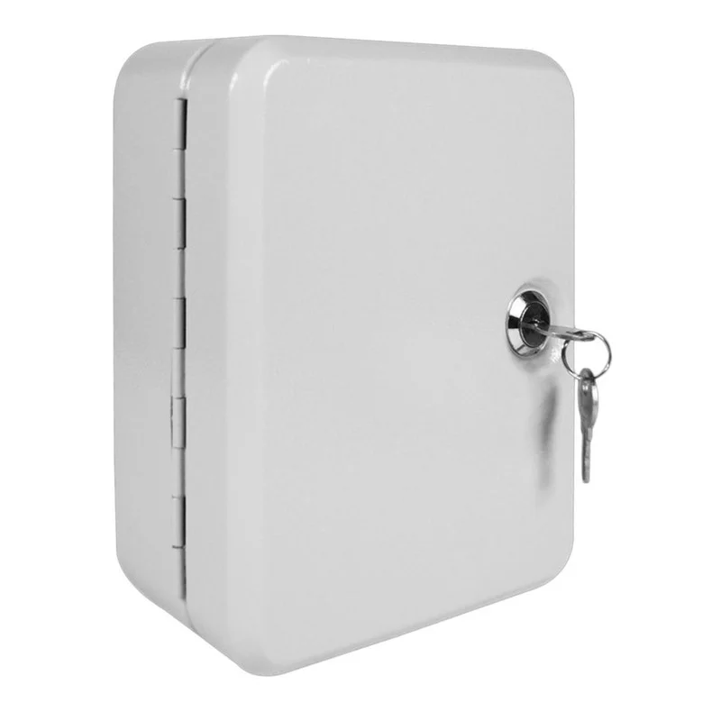 Lockable Security Metal Cabinet Home Security Key Cabinet Box 20 Tags Fobs Wall Mount Property Management Company 
Lockable Security Metal Cabinet Home Security Key Cabinet Box 20 Tags Fobs Wall Mount Property Management Company