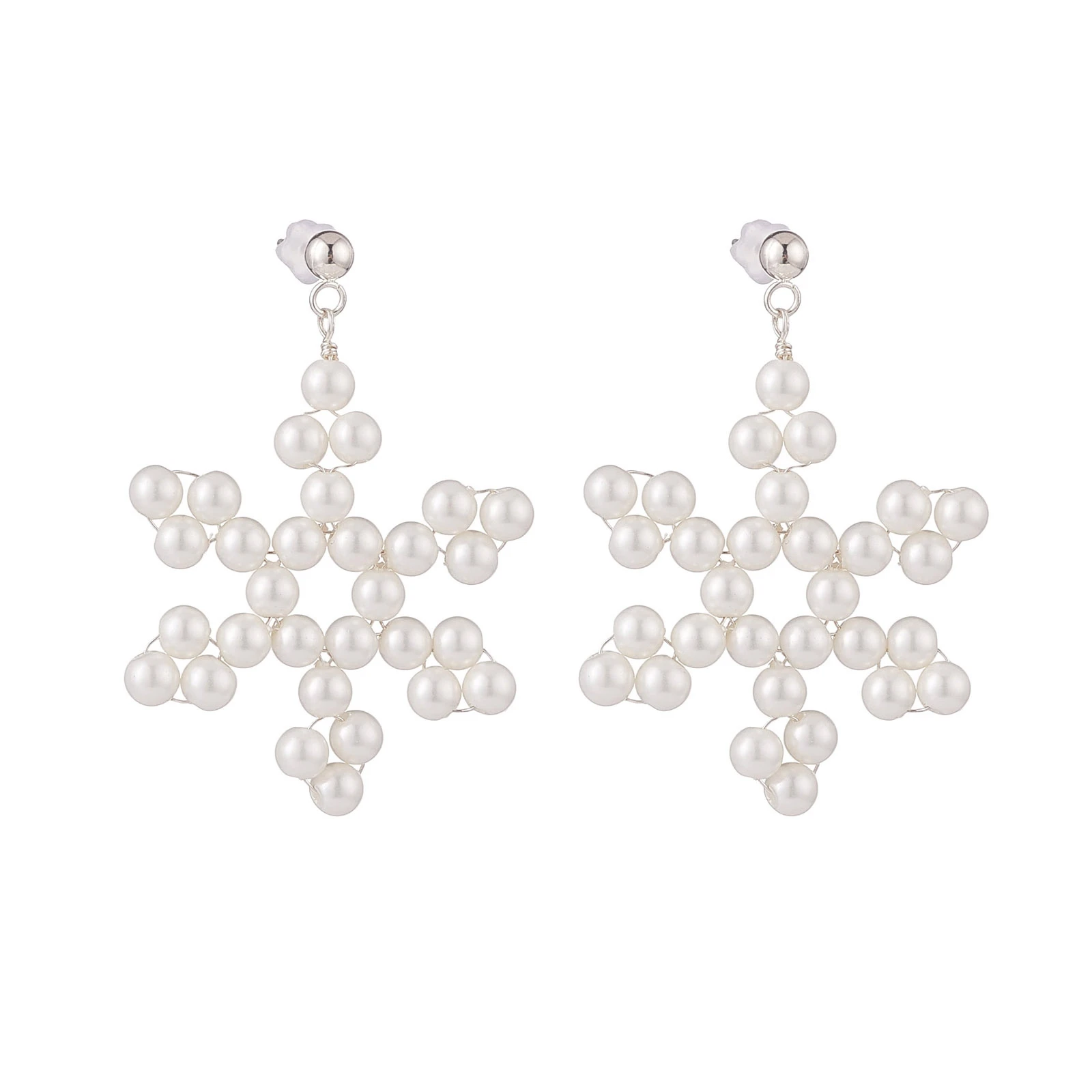Kissitty 10Pairs White Shell Pearl Braided Snowflake Dangle Stud Earring Stainless Steel Christmas Jewelry for Women Gift
Kissitty 10Pairs White Shell Pearl Braided Snowflake Dangle Stud Earring Stainless Steel Christmas Jewelry for Women Gift