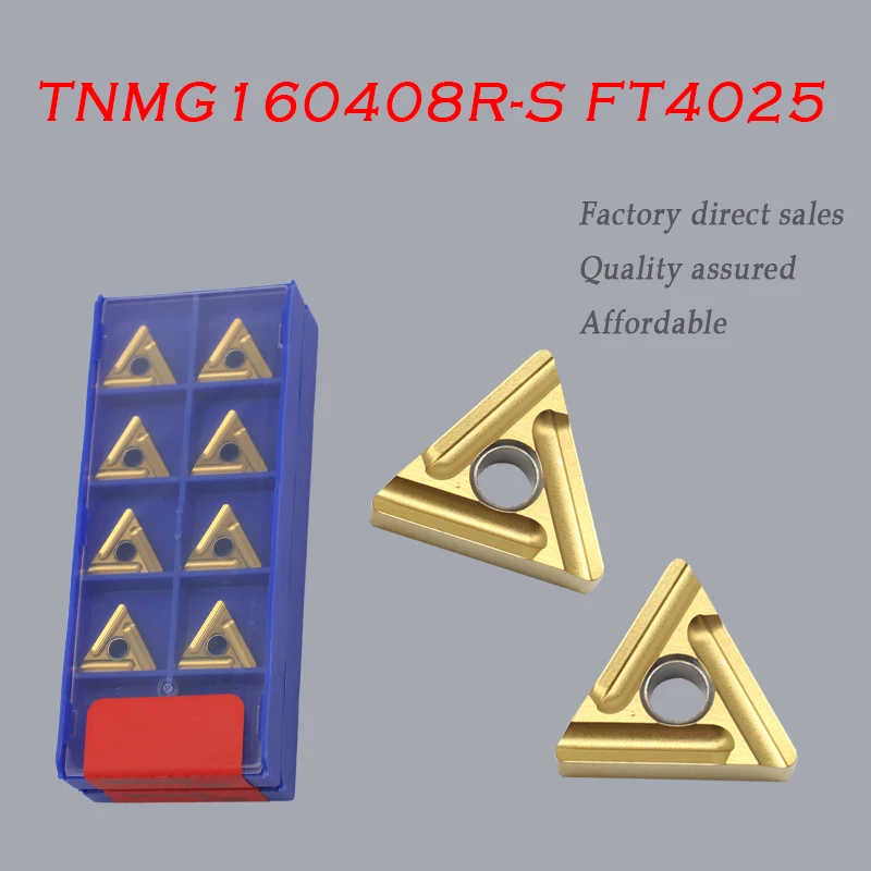 10Pcs TNMG160408R-S FT4025 Carbide Insert External Turning Tool CNC Lathe Metal Blade for TNMG Cutting Tool
10Pcs TNMG160408R-S FT4025 Carbide Insert External Turning Tool CNC Lathe Metal Blade for TNMG Cutting Tool