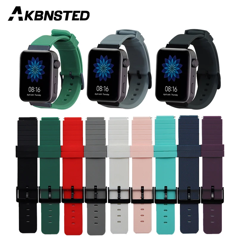 AKBNSTED 18mm Soft Colorful Watch Band For Xiaomi Mi Smart Watch Rubber Watch Bracelet Replacement Strap For Xiaomi Mi Watch
AKBNSTED 18mm Soft Colorful Watch Band For Xiaomi Mi Smart Watch Rubber Watch Bracelet Replacement Strap For Xiaomi Mi Watch
