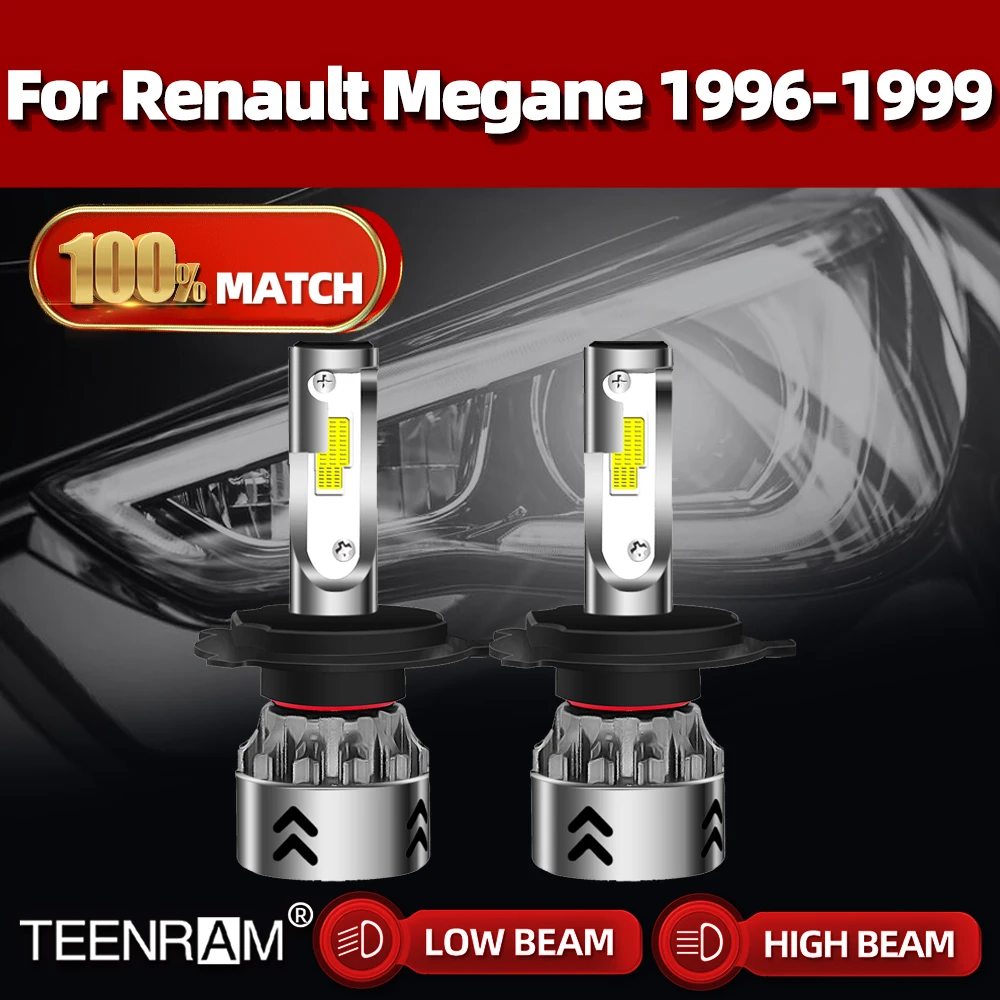 H4 Canbus LED Headlights Bulbs 20000LM High Low Beam Two-sided CSP Chips Car Lights For Renault Megane 1996 1997 1998 1999
H4 Canbus LED Headlights Bulbs 20000LM High Low Beam Two-sided CSP Chips Car Lights For Renault Megane 1996 1997 1998 1999