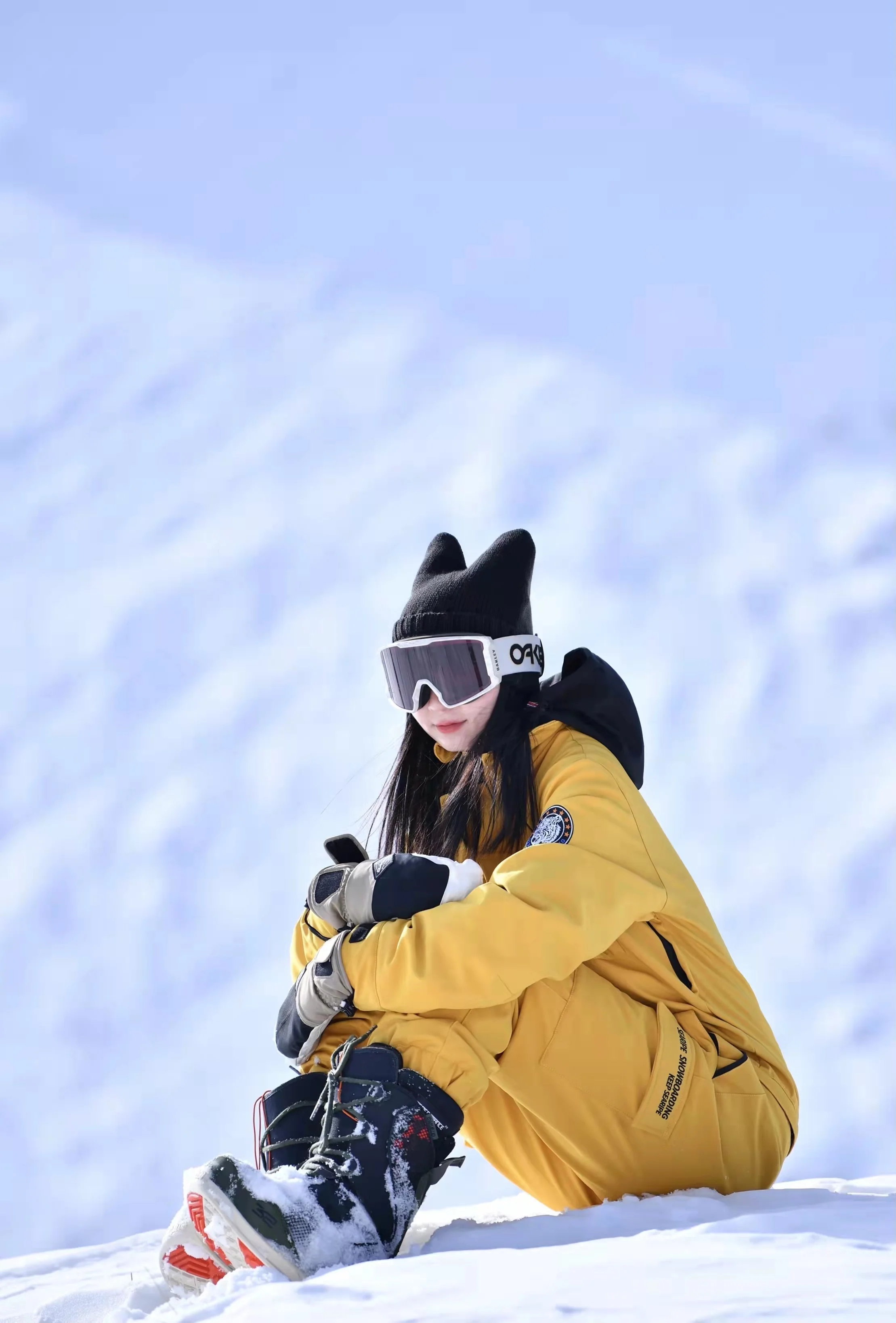 Unisex Hooded Skiing Snowboard Jumpsuit