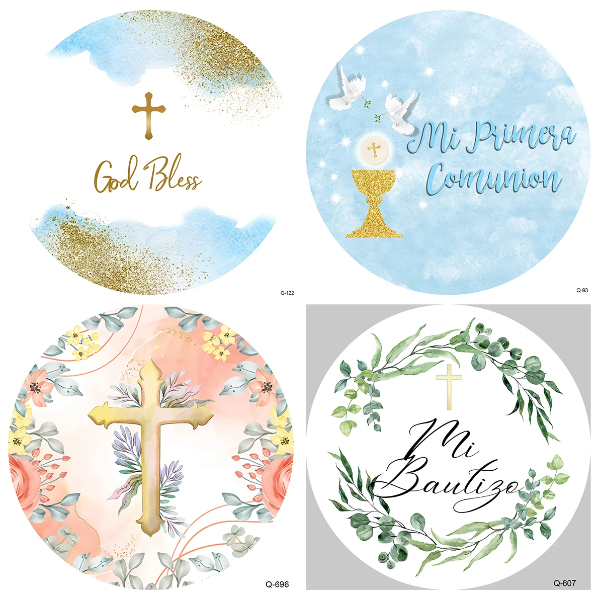 Baby First Holy Communion Round Custom Backdrop Baptism Cross God Bless Decor Photography Background Prop Photo Studio Photocall
Baby First Holy Communion Round Custom Backdrop Baptism Cross God Bless Decor Photography Background Prop Photo Studio Photocall